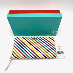 Kate Spade New York "LIVE COLORFULLY" Lacey Patent Leather Wallet~Vintage~FUN
